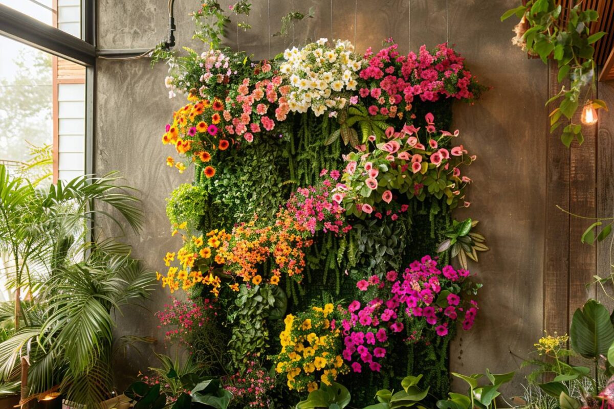 Créez un jardin vertical chez vous : comment une cascade de fleurs peut transformer votre petit espace