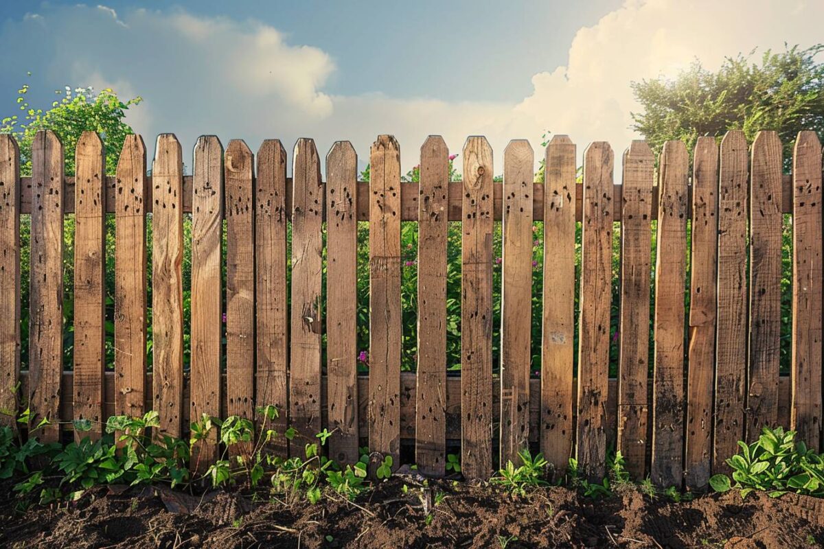 Créez une clôture de jardin élégante et économique avec des palettes de bois en quatre étapes faciles