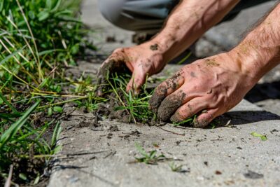 Découvrez comment éliminer définitivement les mauvaises herbes de votre trottoir avec une solution maison éprouvée