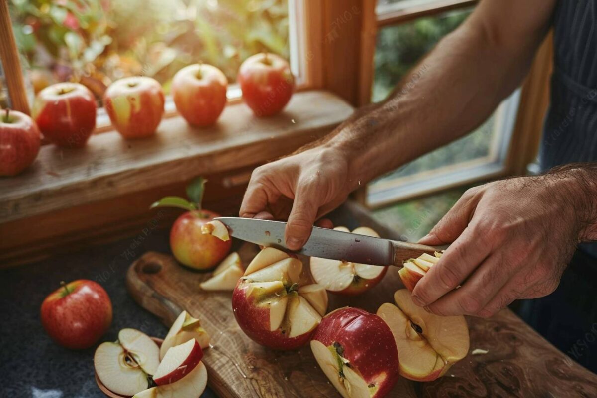 Découvrez comment éplucher vos pommes rapidement sans effort et avec une astuce surprenante