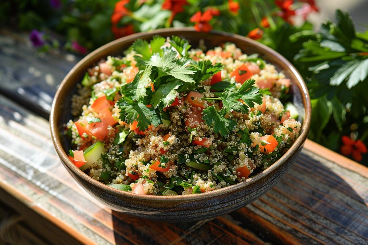 Découvrez comment préparer un taboulé au quinoa original et sans gluten pour ravir vos papilles