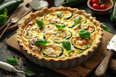 Découvrez comment réaliser une quiche aux courgettes et chèvre à petit prix qui ravira vos papilles