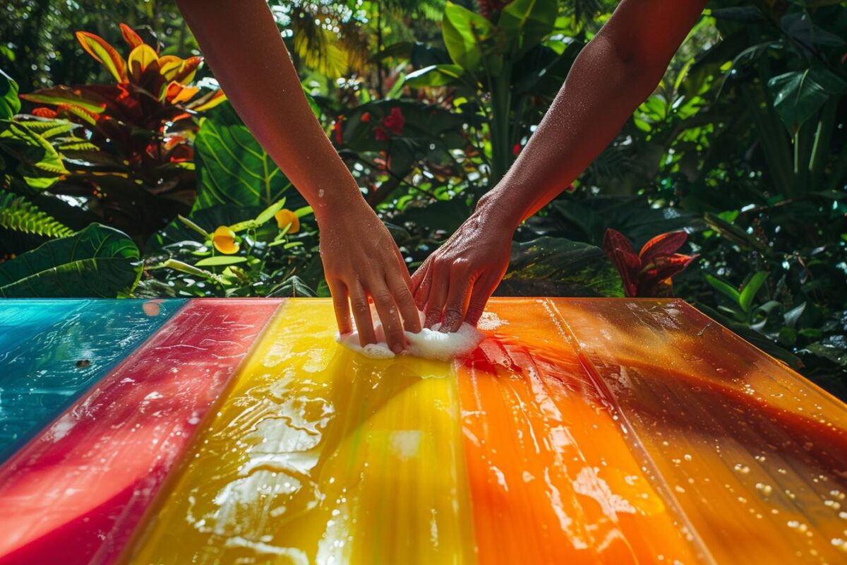 Découvrez les meilleures techniques pour rafraîchir votre table de jardin en plastique sans peine