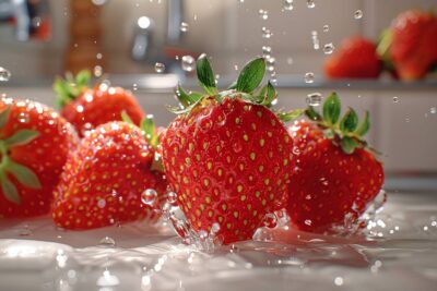 Les dangers insoupçonnés de laver vos fraises avec l’eau du robinet et une méthode alternative sûre